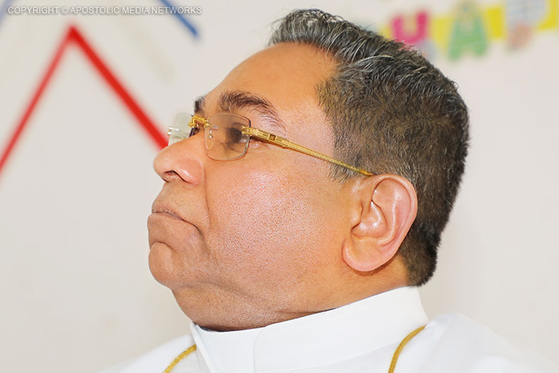 His Holiness the Apostolic Father addressing many elderly parents living in an elders home His Holiness the Apostolic Father addressing many elderly parents living in an elders home